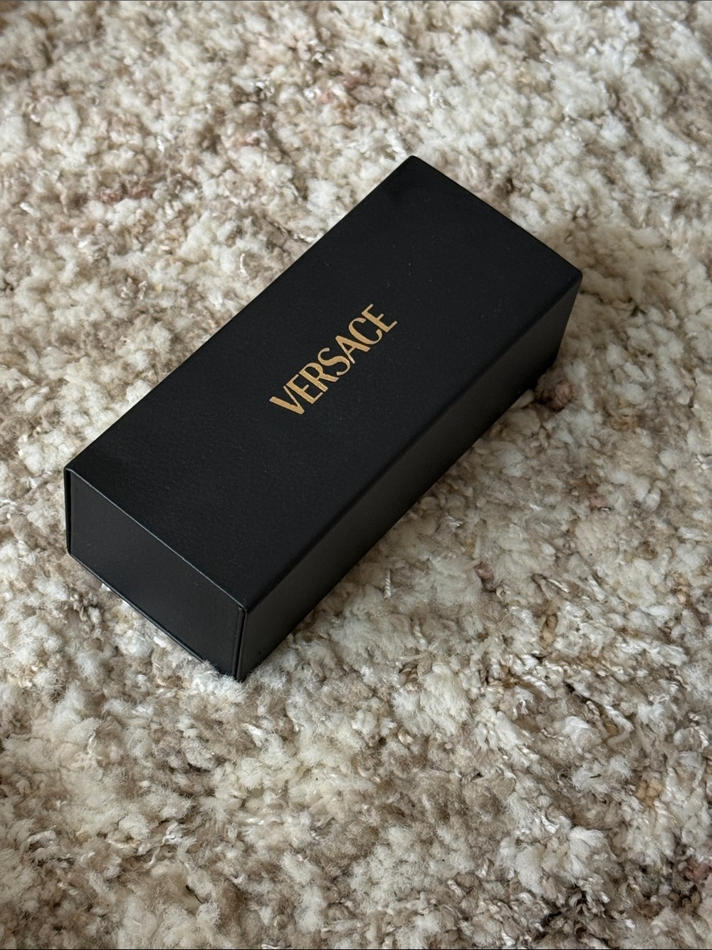 Versace Black and Gold Sunglasses Case